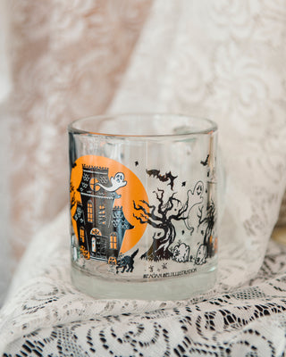 Ghostly Manor Glass Mug