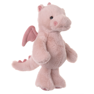 Rose Pink Stuffed Dragon