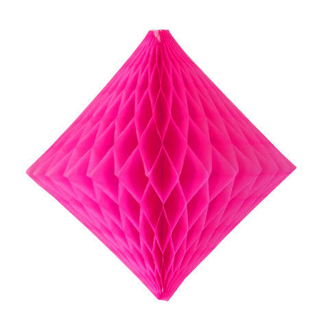 Hot Pink Honeycomb Diamond