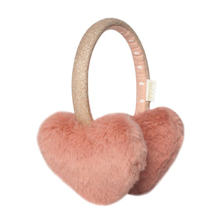 Fluffy Heart Childrens Earmuffs