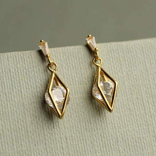 Rhombus Geometric Jewel Earrings