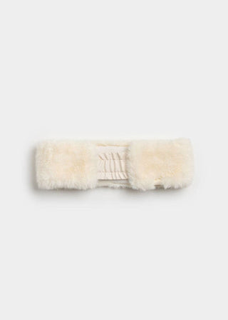 Mad Hatter Faux-Fur Headband - Ivory