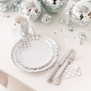 Check It! Dazzling Diamond Plates - 2 Size Options - 8 Pk.: Dinner