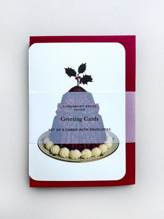 Christmas Plum Puddings Mixed Set Greeting Cards