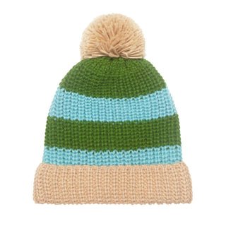 Cosy Striped Knit Childrens Hat