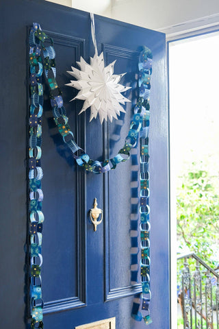 Blue and Yellow Paper Chain Kit