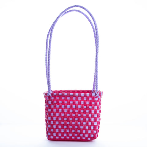 Very Berry Basket Bag - long straps