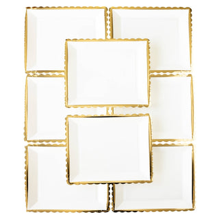 Gold Ruffle Edge Plate