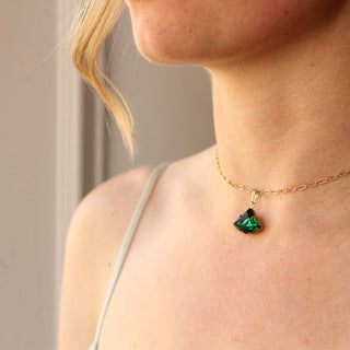 Emerald Green Art Deco Necklace