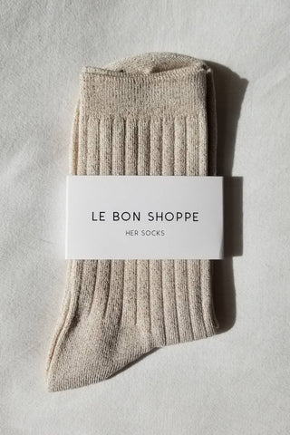 Lurex Sparkle Socks - Le Bon Shoppe