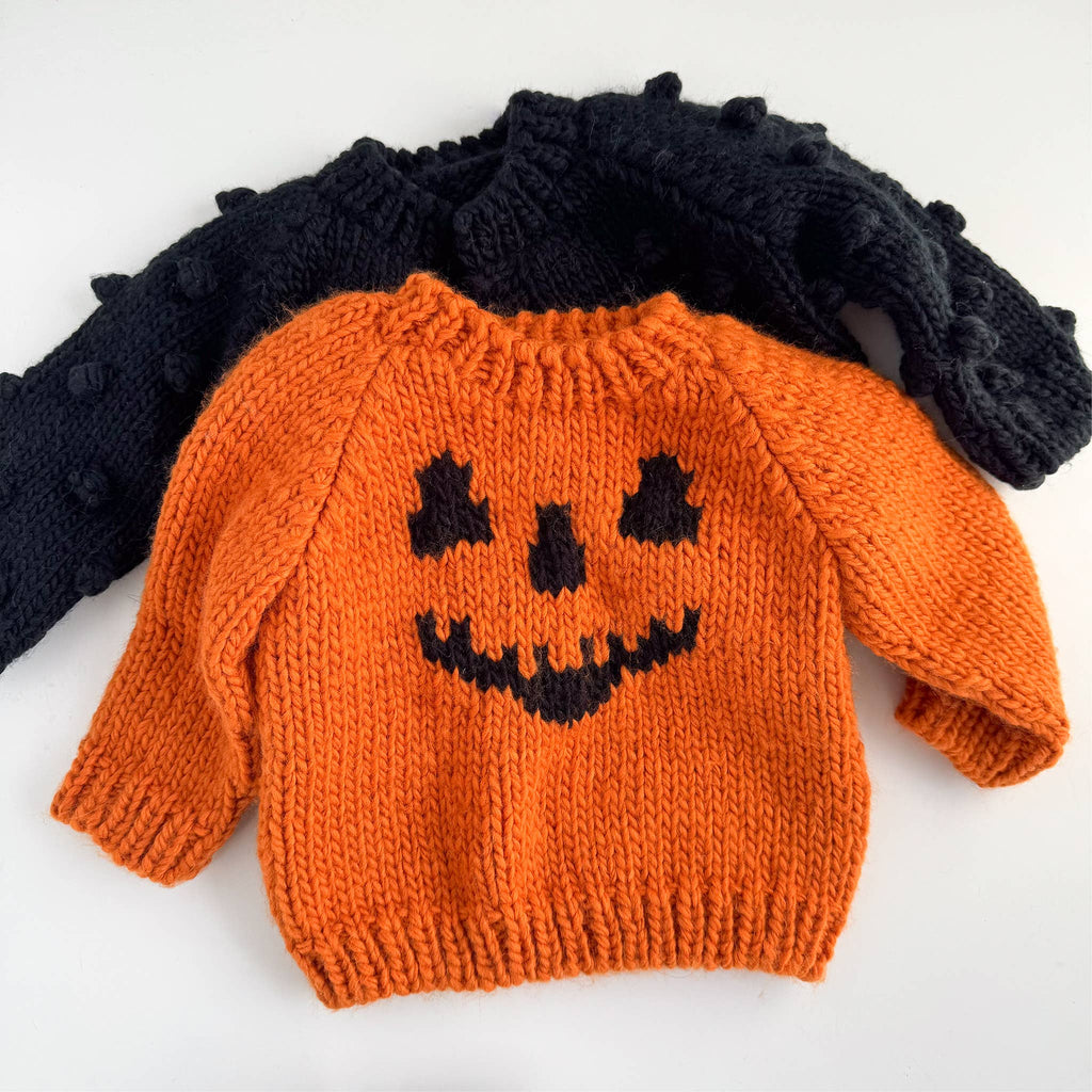 Kids Pumpkin Sweater - Orange