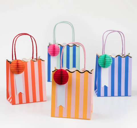 Stripe Party Bags with Honeycombs - Meri Meri