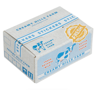 Miniature Dairy Delivery Sticker Box