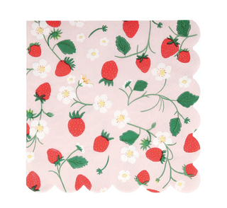 Strawberry Pattern Large Napkins