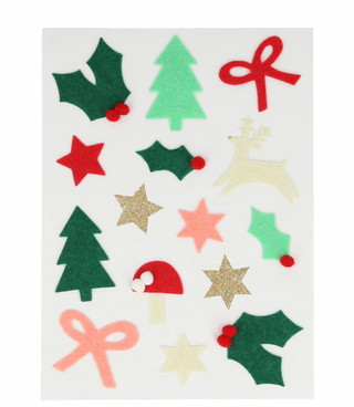 Felt Christmas Icons Stickers