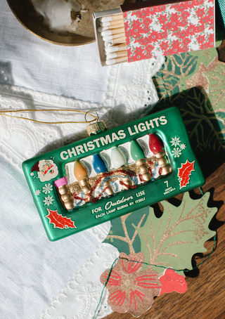 Vintage Christmas Lights Ornament