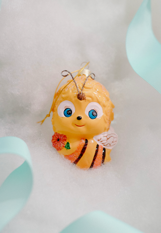 Jolly Retro Bee Ornament