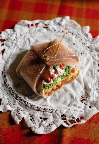 Taco Bell Crunchwrap Ornament