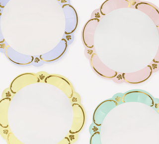 Rococo Pastel Dinner Plates