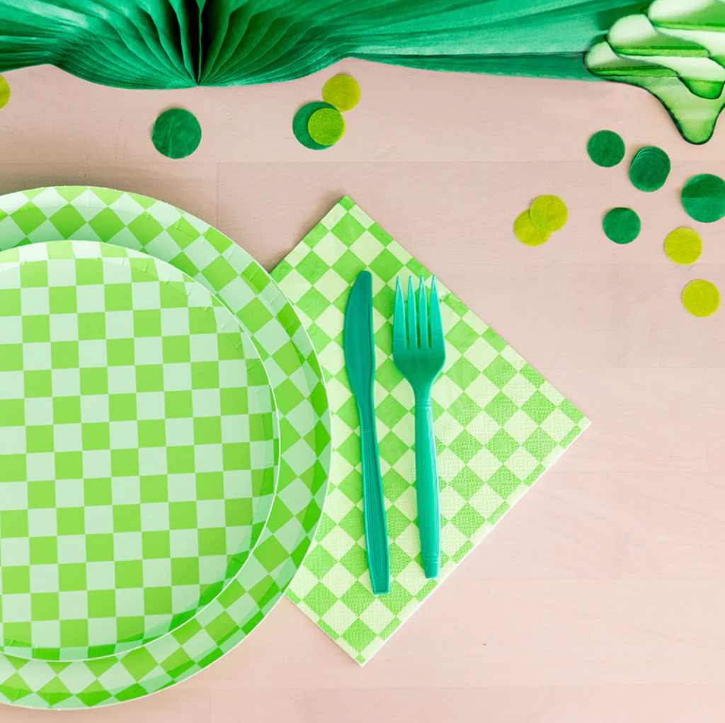 Check It! Lime Dinner Plates - 8 Pk.