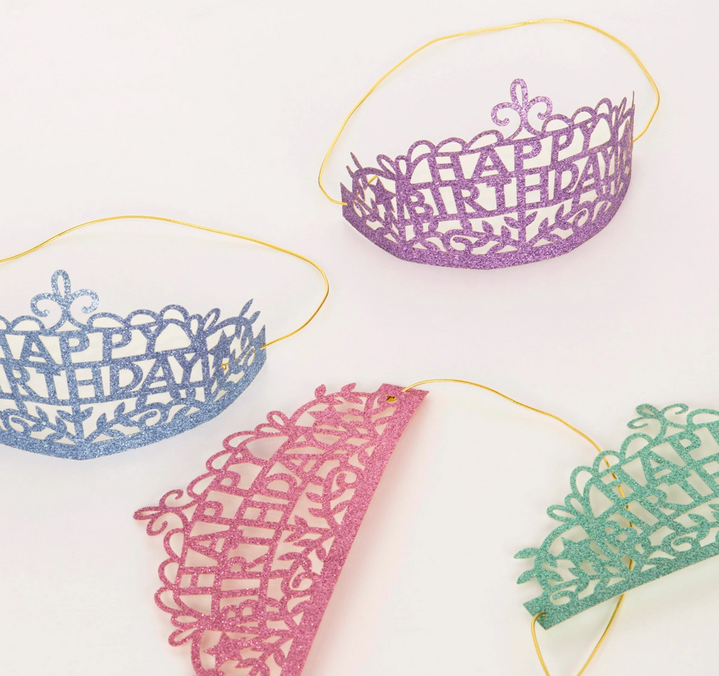 Birthday Tiaras, set of 8 - Meri Meri