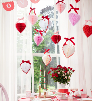 Honeycomb Heart decorations