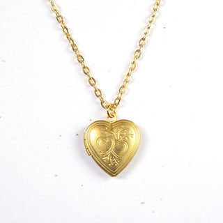 Vintage Heart Locket Necklace