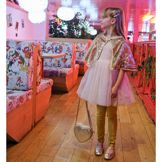 Love Heart Gold Glitter Bag