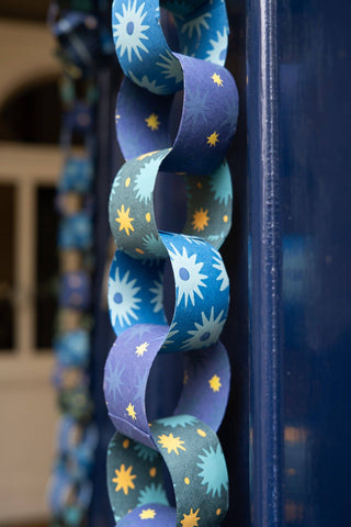 Blue and Yellow Paper Chain Kit