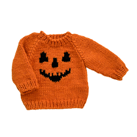 Kids Pumpkin Sweater - Orange