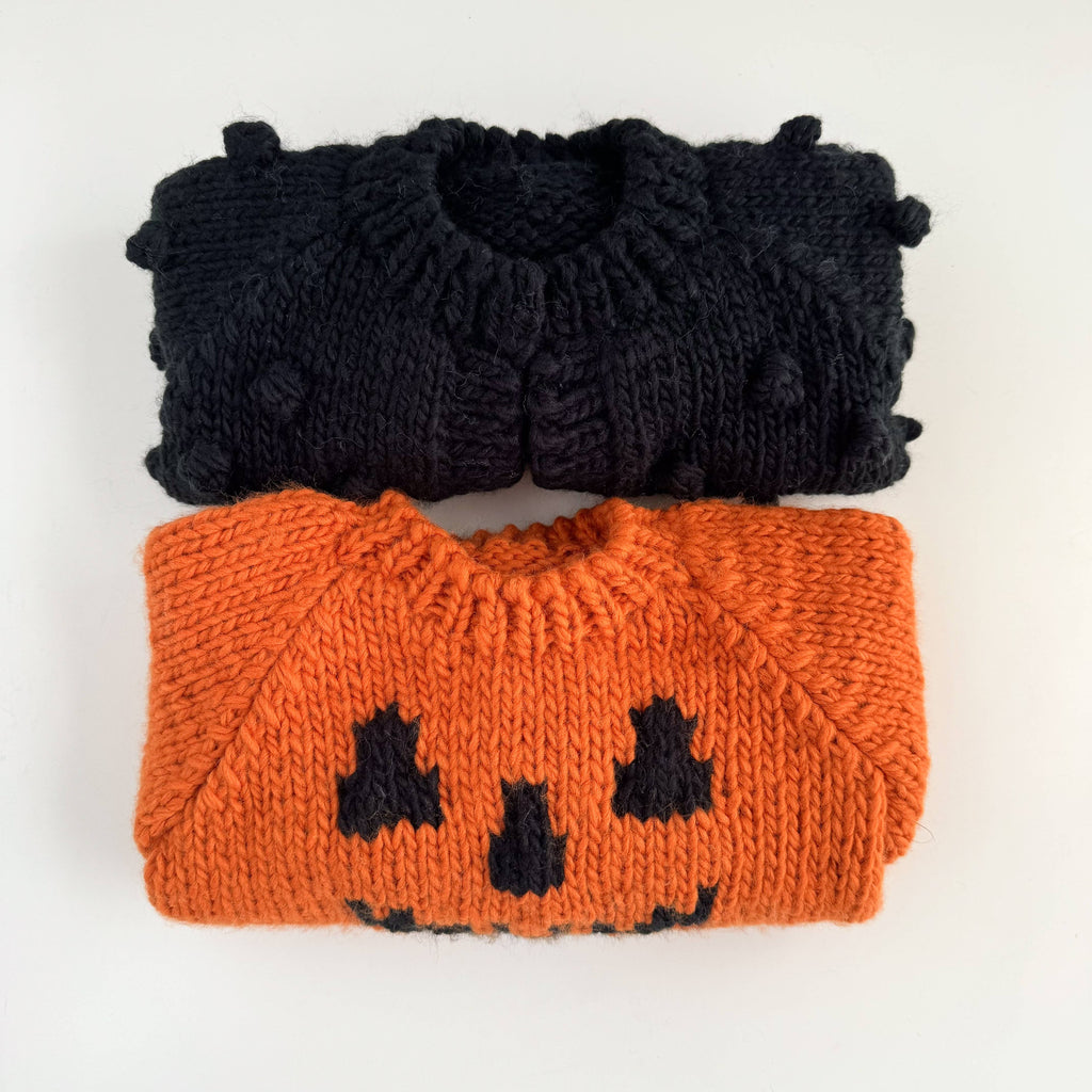 Kids Pumpkin Sweater - Orange