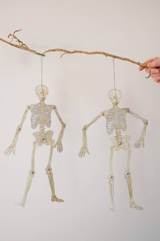 Dancing Skeletons Paper Ornaments
