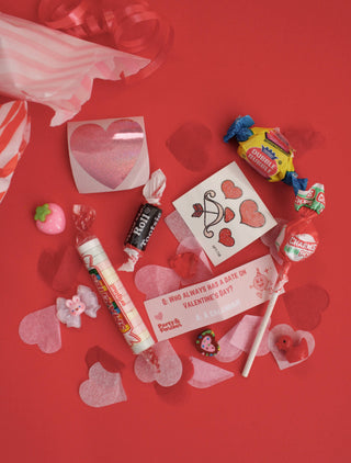 Handmade Deluxe Surprise Bon Bon - Pink Striped Valentine