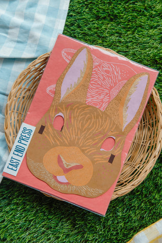 Rabbit Mask Greeting Card