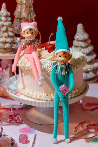 Little Elf - Pink and Teal