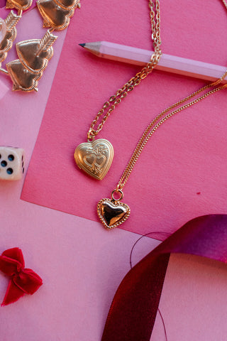 Vintage Heart Locket Necklace