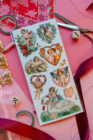 Victorian Love Angel Stickers