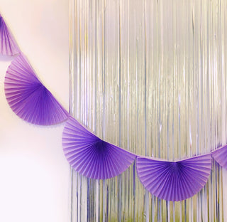 Violet Fan Tissue Garland