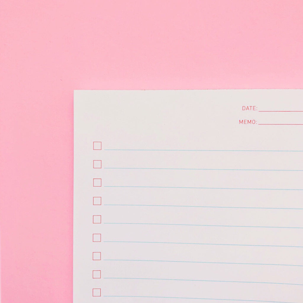 Shorthand Checklist Notepad