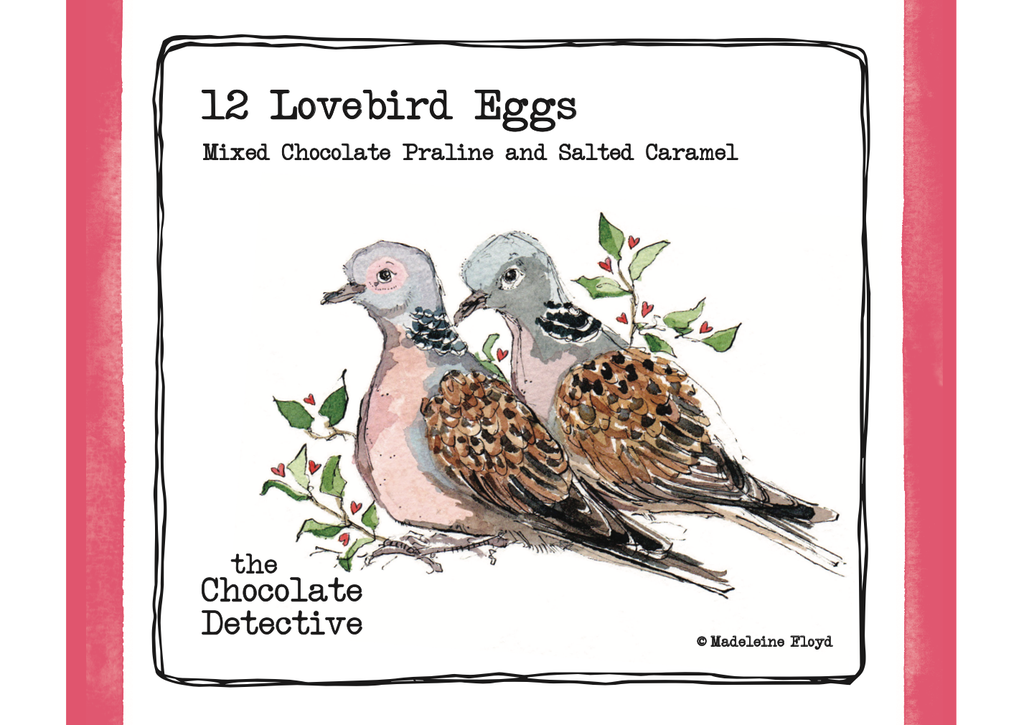 Love Bird Chocolate Praline Eggs - dozen