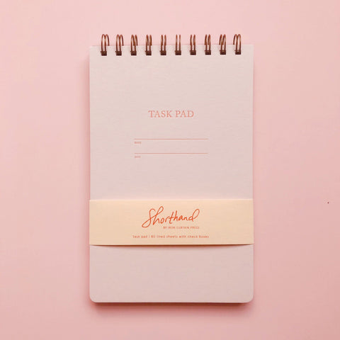 Shorthand Task Pad - Pink