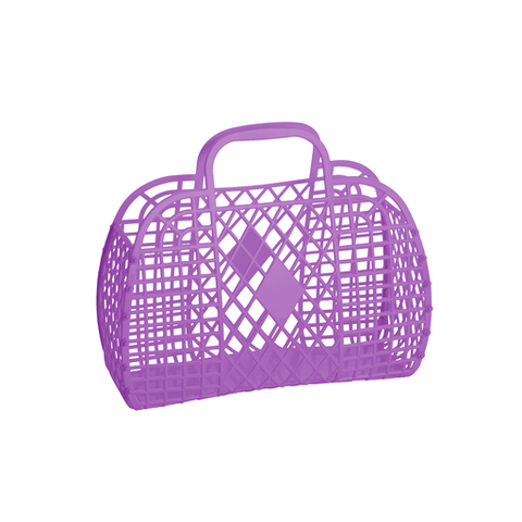 Jelly Retro Basket - Small Purple