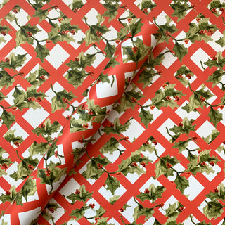 Vintage Holly Gift Wrap - Holiday 2021