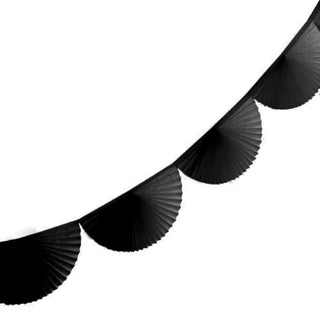 Black Fan Tissue Garland