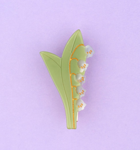 Lily of the Valley Hair Clip