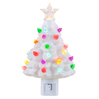 Vintage Tree Nightlight - White