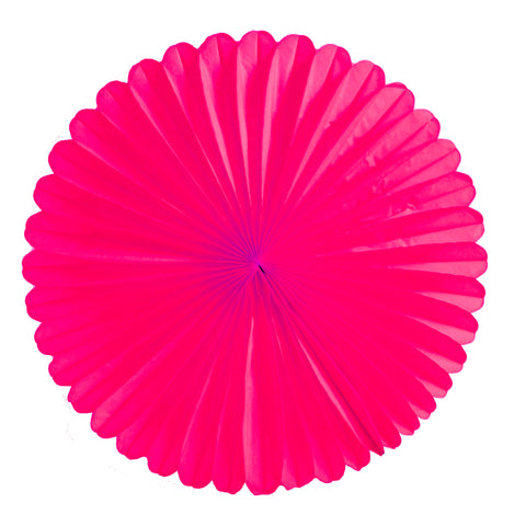 Hot Pink Tissue Fan - Large