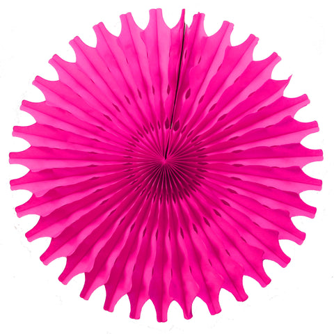 Hot Pink Tissue Fan - Small