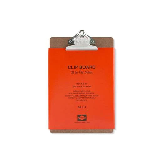 Old School Clipboard - A5 Size with Silver Clip