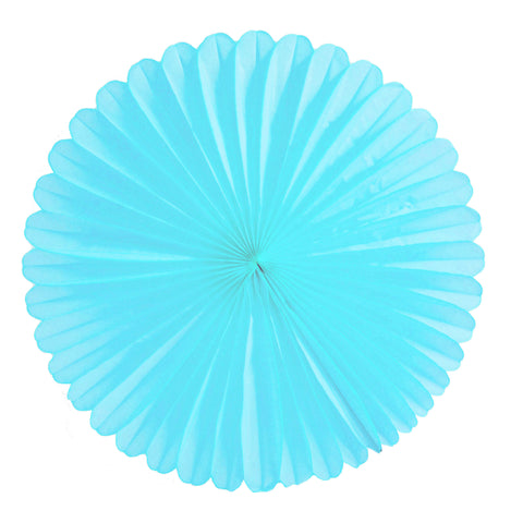 Light Blue Tissue Fan - Large